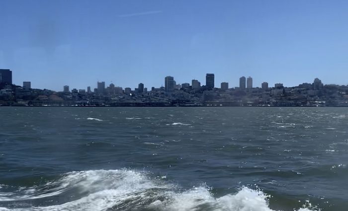 San Francisco skyline from Alcatraz  - why book a san francisco day tour