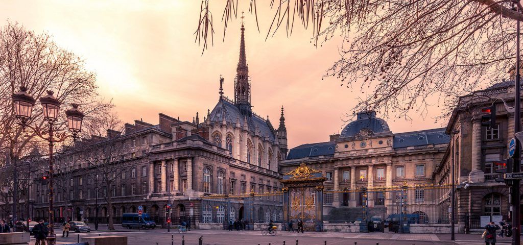 Exterior of Sainte Chapelle.