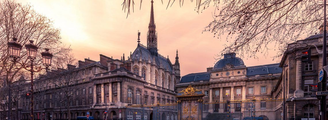 Exterior of Sainte Chapelle.