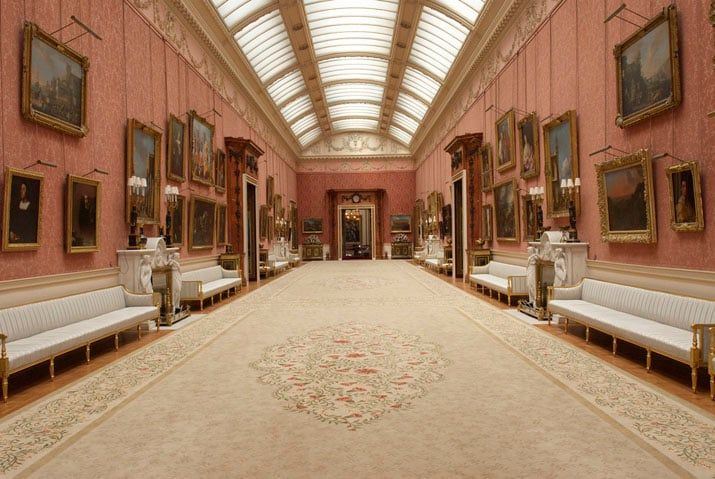 The long picture gallery of the Royal Collection