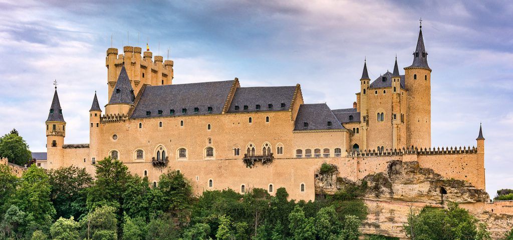 Exterior of the Alcazar of Segovia.