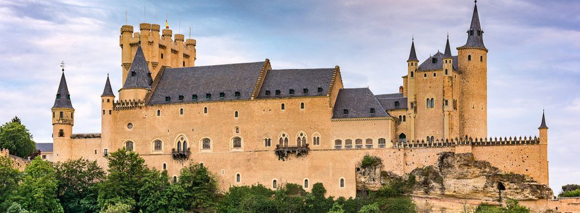 Exterior of the Alcazar of Segovia.