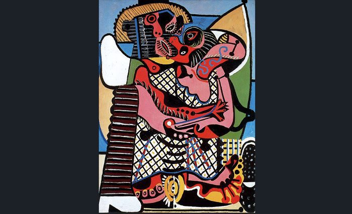 Image of Pablo Picasso's painting "The Kiss"