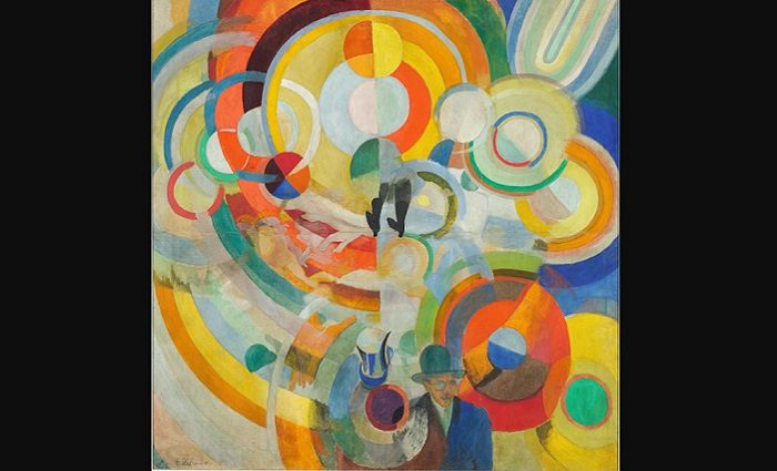 BLACK AND BLUE Painting by Patrick Delaunay