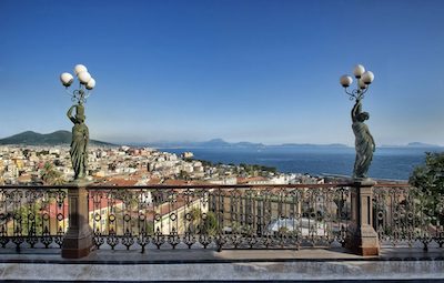 View of Naples from the balcony of the Grand Hotel Parkers