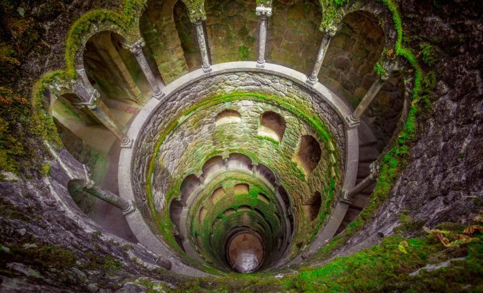 The initiation well at Quinta da Regaleira in Sintra