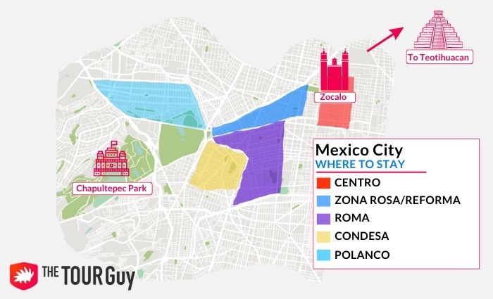 Where To Stay In Mexico City Hotel Neighborhood Guide 2024   WTS Maps 8 