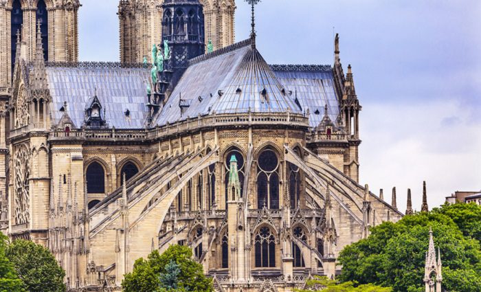 buttresses of notre dame cathedral