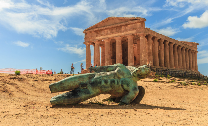 One of the best things to see in Agrigento, the Fallen Icarus