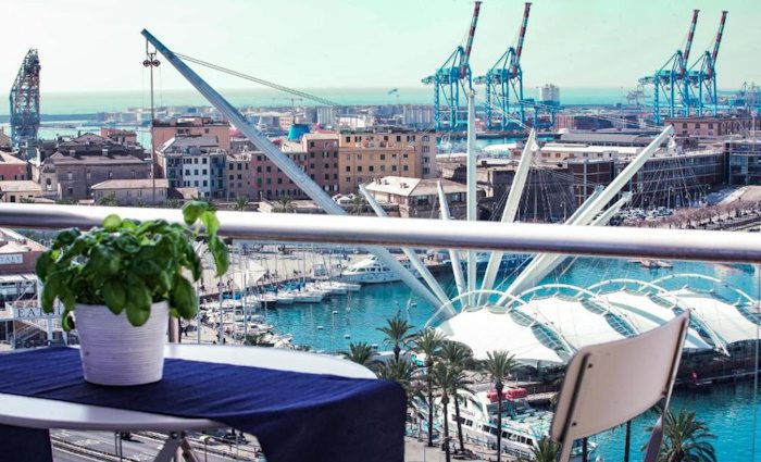 A view of the old port from the hotel balcony