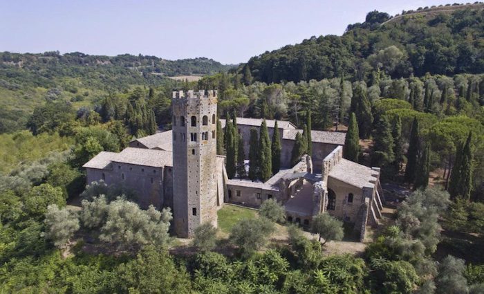 View of the abbey outside Orvieto
