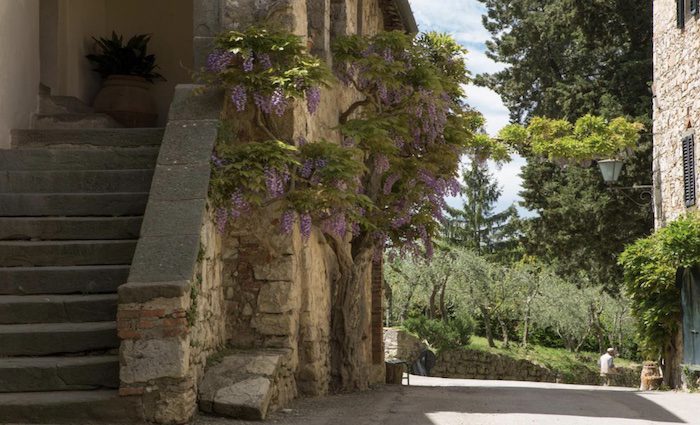 Exterior of Castello di Fonterutoli wine resort in Castellina, Chianti, Tuscany