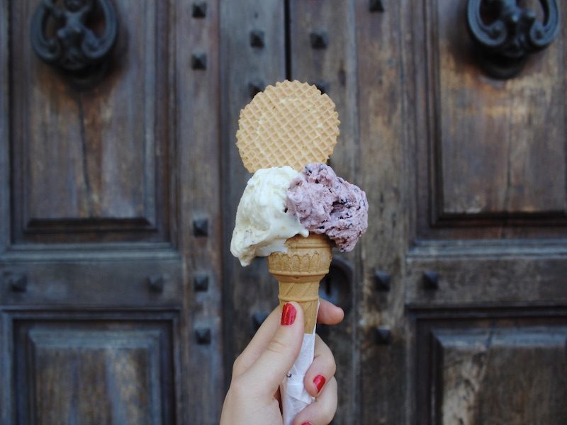 A delicious looking ice cream on one of the best kids tours of Florence