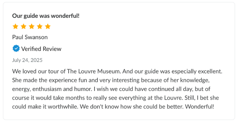 Secrets of the Louvre Museum Tour with Mona Lisa review