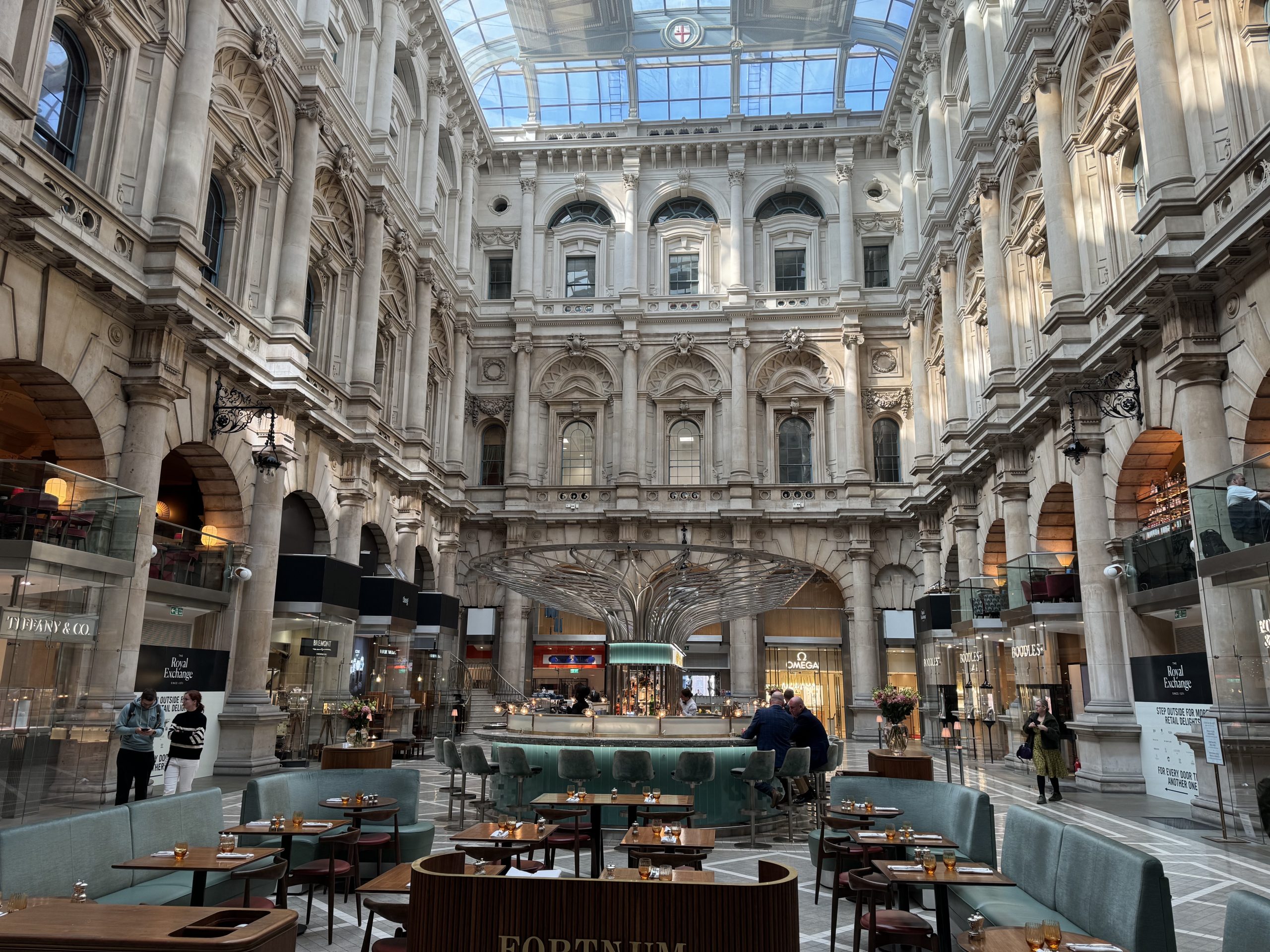 Shops inside the Royal Exchange Mall