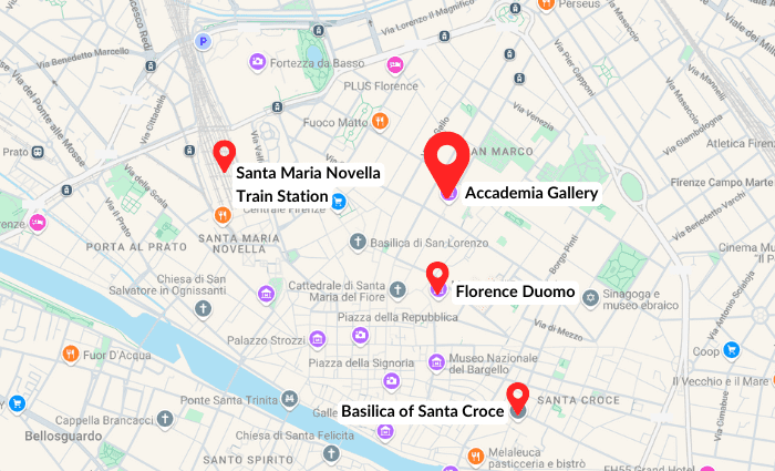 Where is Accademia Gallery in Florence