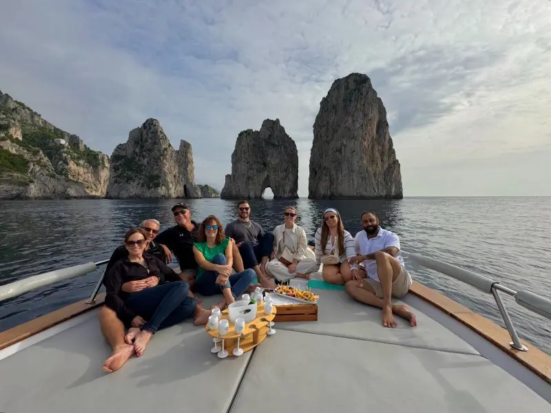 Capri and Sorrento Coast Boat Tour from Positano with Light Lunch