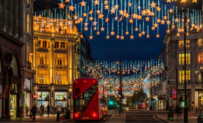 Christmas lights in London