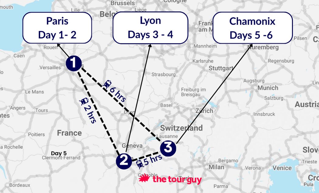 one week in France for Christmas with Paris, Lyon, and Chamonix