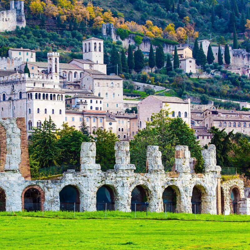 famous town of Gubbio, Italy
