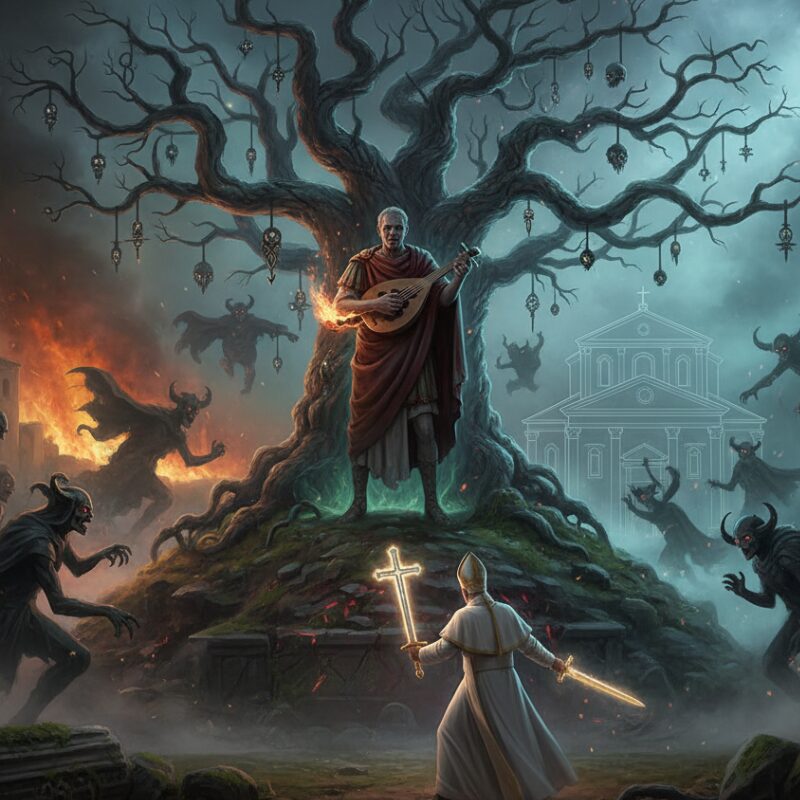 AI generated image of Nero's ghost.