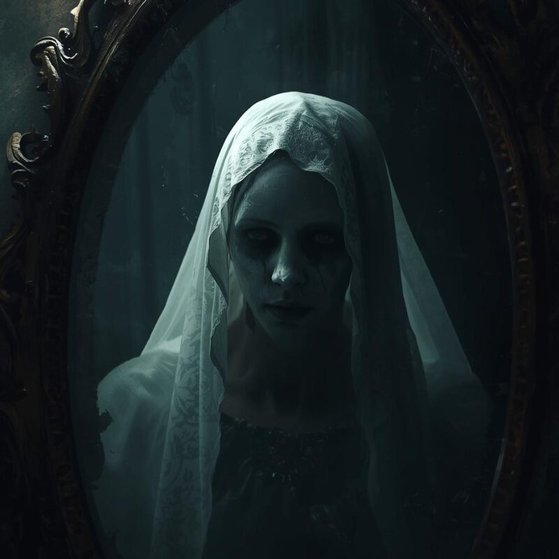 AI generated image of Mary I's ghost.