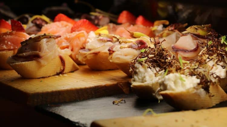 Plate of Cicchetti in Venice
