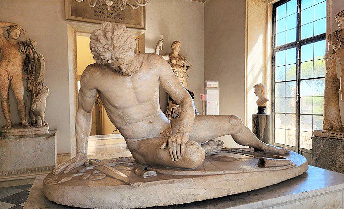 statue of dying gaul at the Capitoline Museums, the best off the beaten path experience in Rome