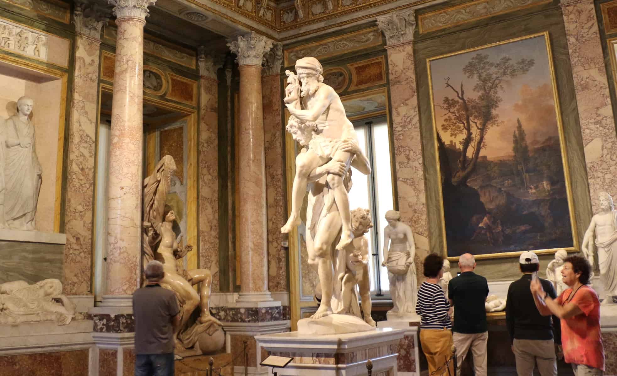 Aeneas, Anchises and Ascanius by Bernini - things to see in the Borghese Gallery