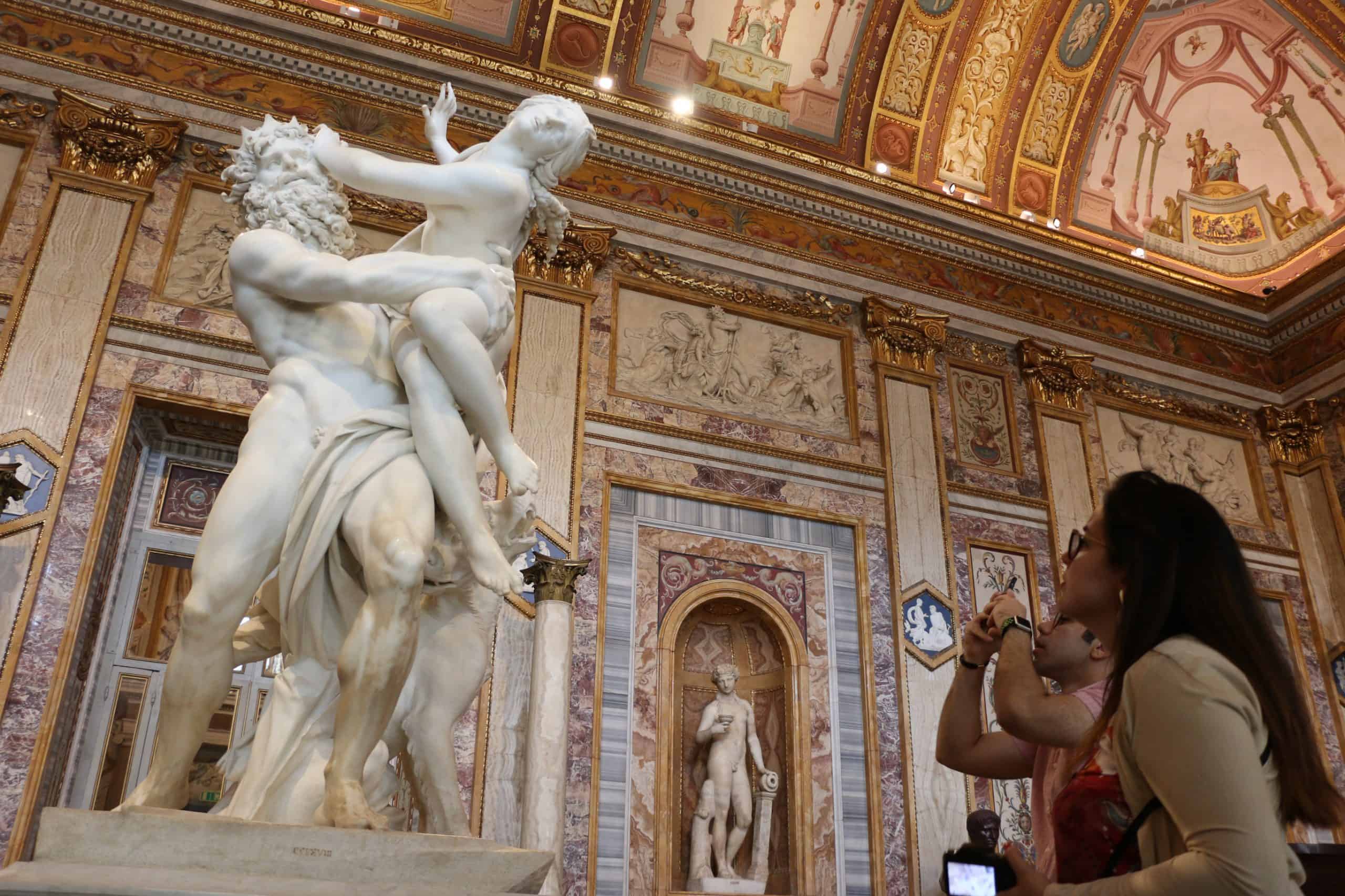 The Rape of Proserpina by Bernini - things to see in the Borghese Gallery