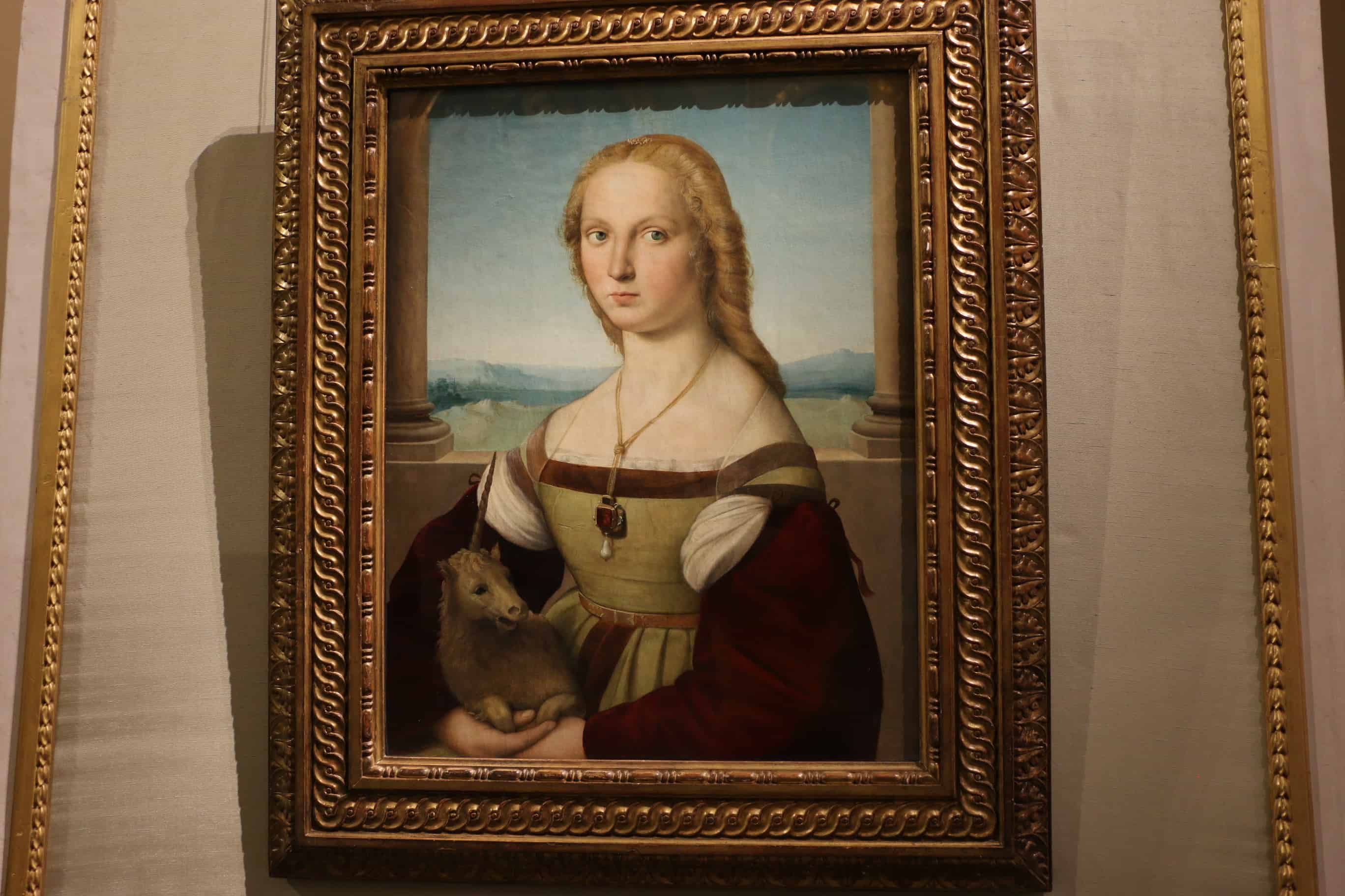 Lady with Unicorn Raphael - things to see in the Borghese Gallery