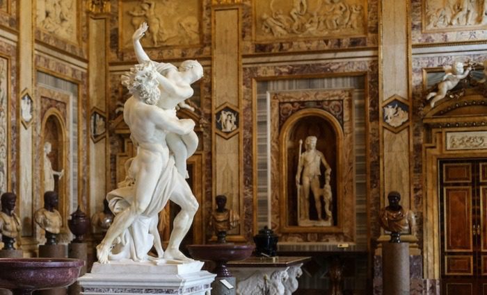The Rape of Proserpina by Bernini at Borghese gallery