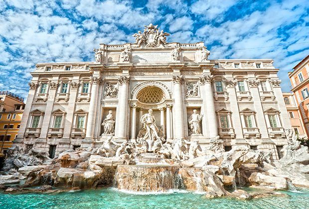 Trevi Fountain in Rome, Italy