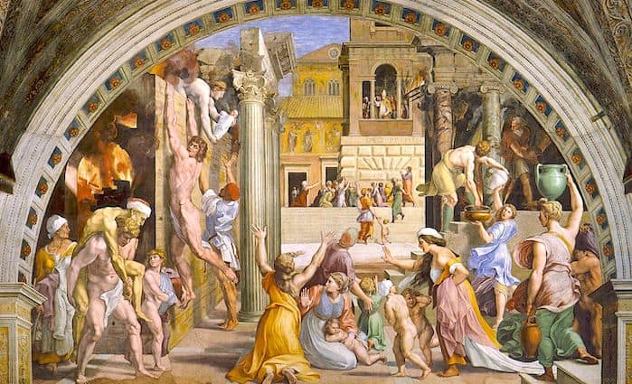 Fire in borgo Raphael Rooms top things to see