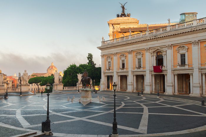 Campidoglio square, Capitoline hill in Rome, Italy