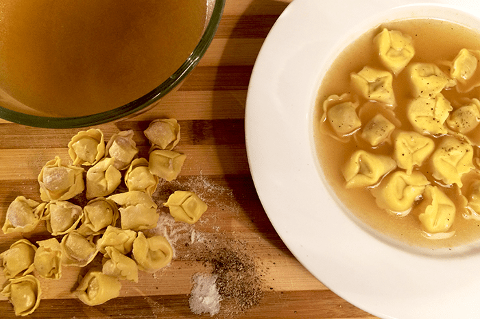 Tortelli in Brodo Christmas Dinner in Rome